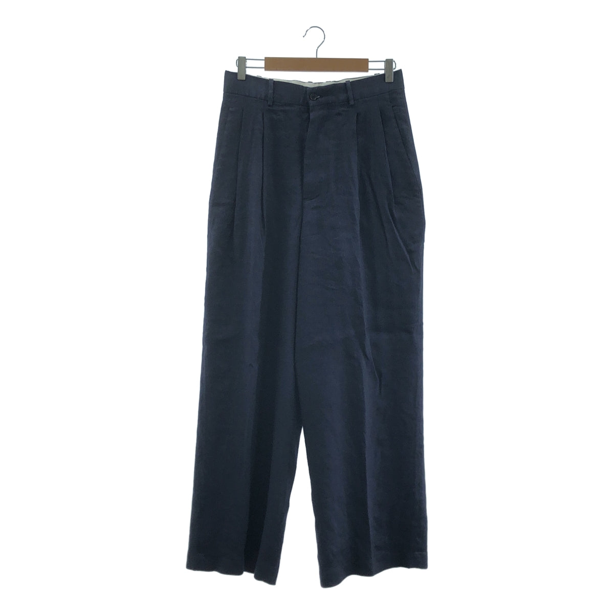 HED MAYNER / 헤드 메이너 | 2023SS | Elongated Trousers 린넨 울 2 택 와이드 슬랙스 | S | 남성