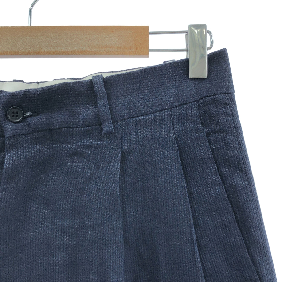 HED MAYNER / 헤드 메이너 | 2023SS | Elongated Trousers 린넨 울 2 택 와이드 슬랙스 | S | 남성