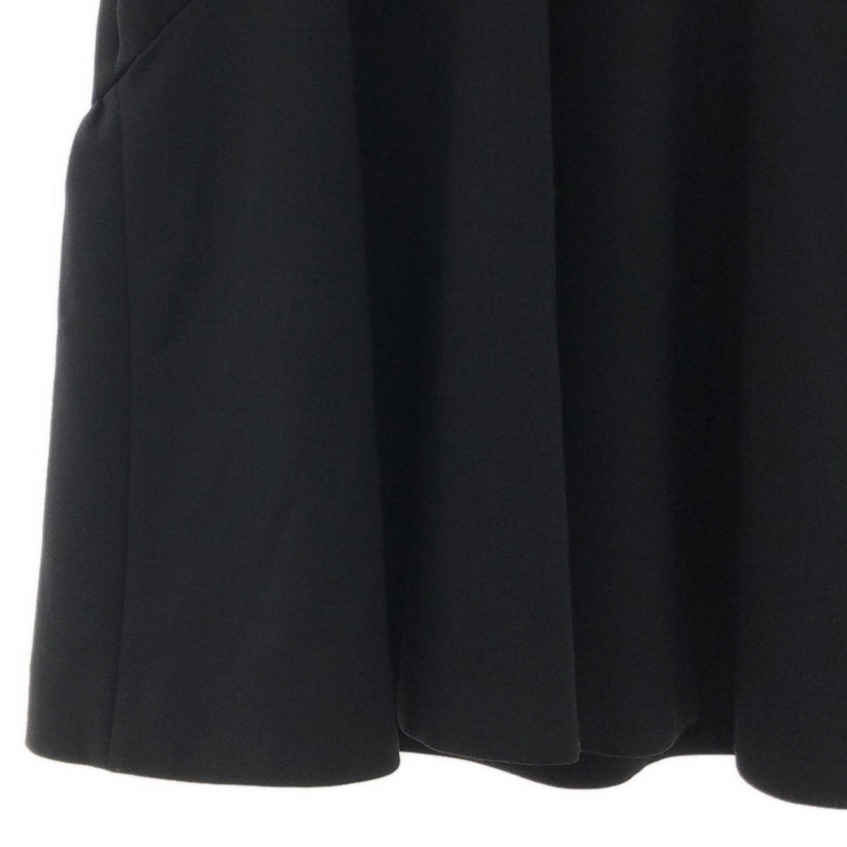 YOKO CHAN / 요코찬 | 바이 컬러 V 넥 원피스 | 36 | 블랙 | 여성