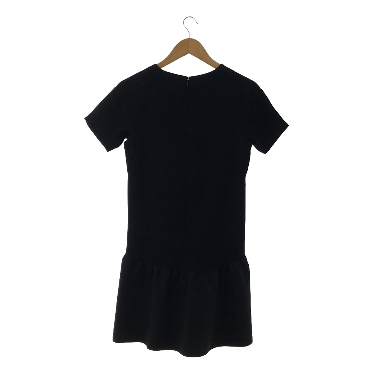 YOKO CHAN / 요코찬 | 바이 컬러 V 넥 원피스 | 36 | 블랙 | 여성