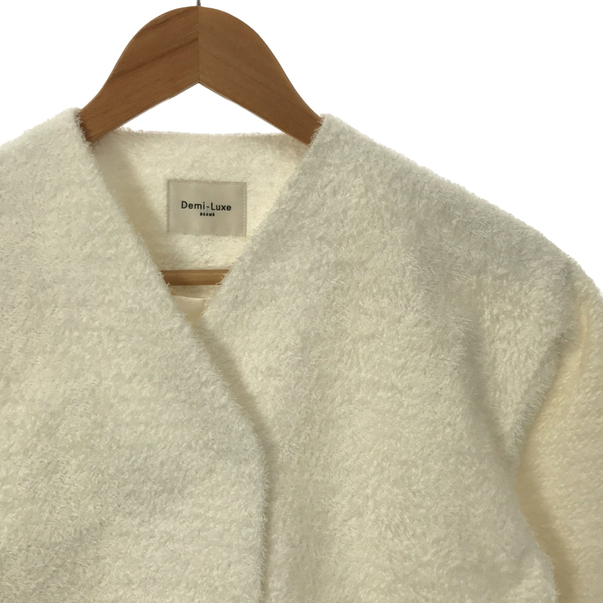 半奢華橫梁 |短無領夾克/全襯裡 | 38 |米白色 |女性的