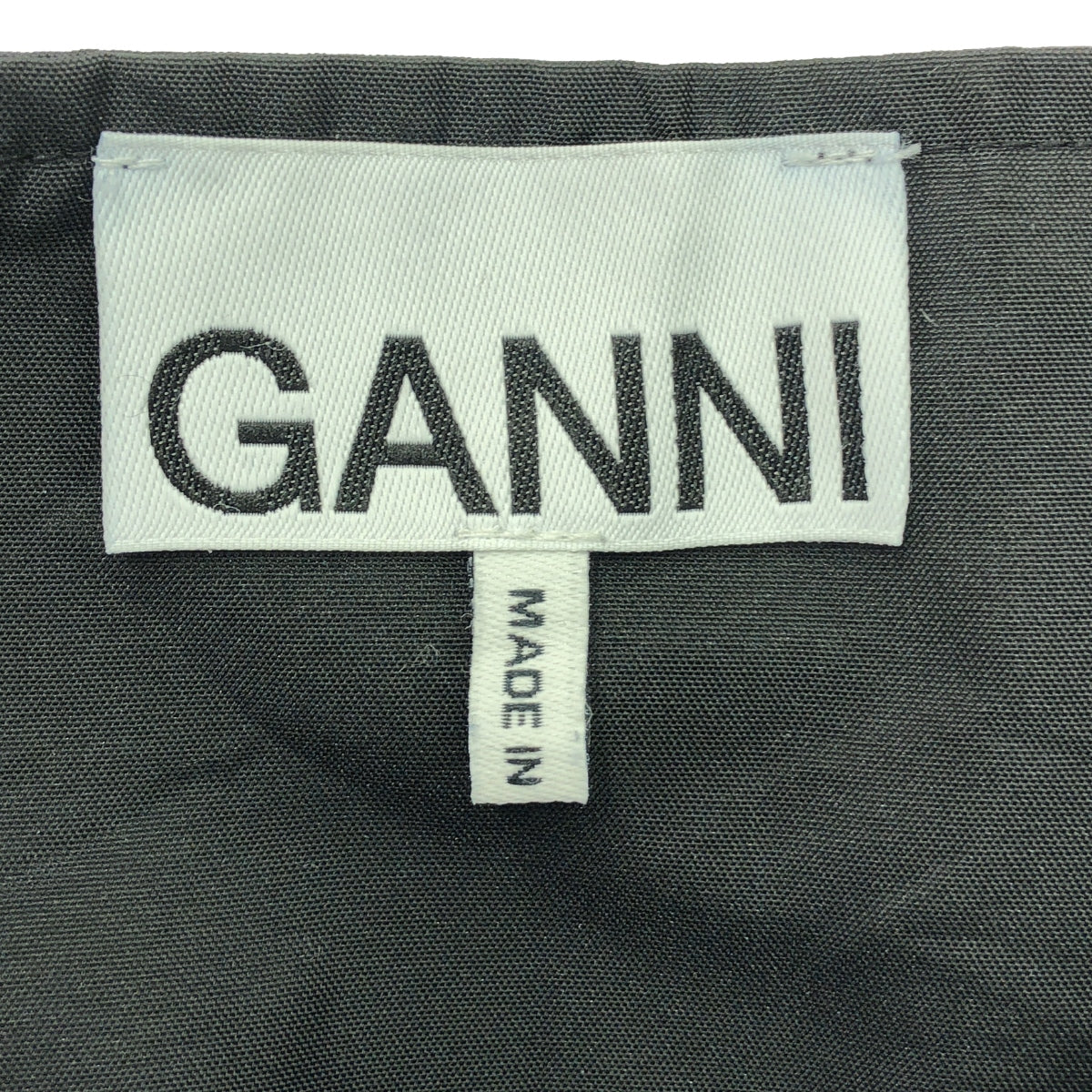 Ganni | 2022AW | Bustier Cami Dress | 34 | Black | Women's