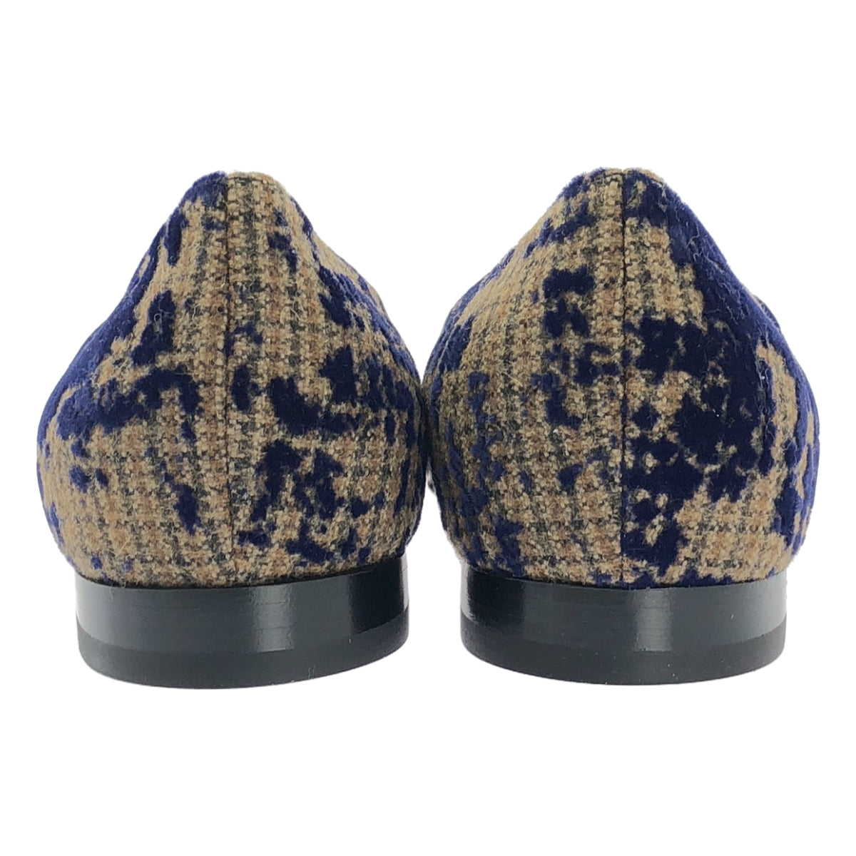 【新品】  PELLICO / ペリーコ | CUORE デュエ アネッリ グランジ ポインテッドトゥ パンプス | 35 1/2 | ネイビー/ブラウン/ゴールド | レディース