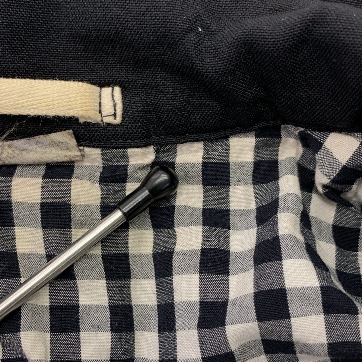 COMME des GARCONS HOMME PLUS / 콤데 갤슨 옴플루스 | 2010SS | 폴리 에스테르 염색 가공 1B 싱글 브레스트 재킷 / 무늬 총 안감 | XS | 블랙 | 남성