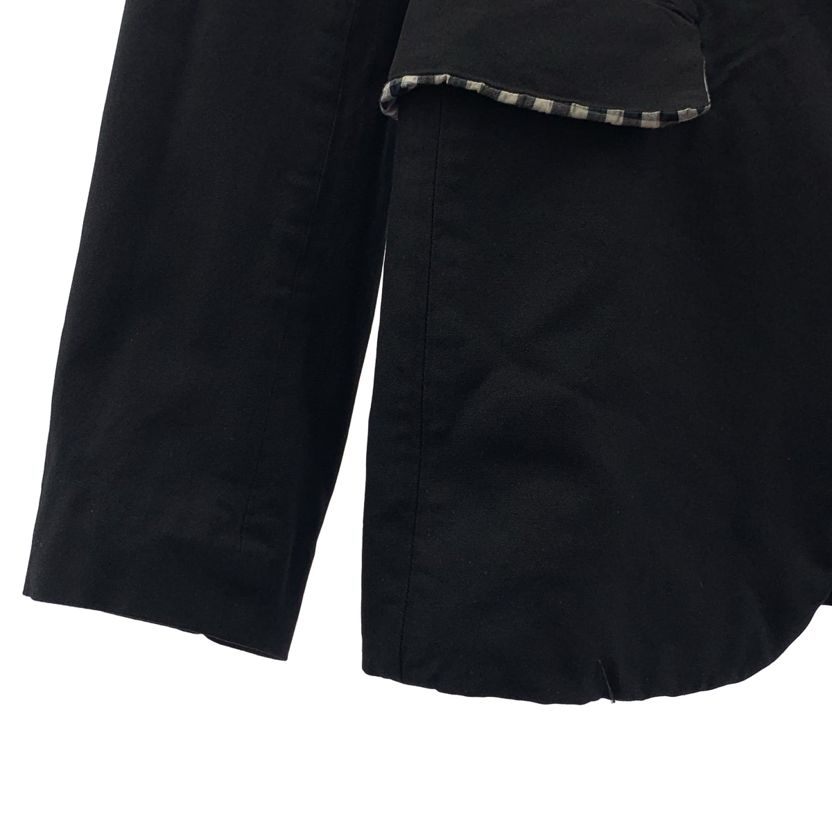 COMME des GARÇONS HOMME PLUS | 2010 春夏 | 聚酯染色單排扣夾克，帶全圖案襯裡 | XS 碼 | 黑色 | 男款