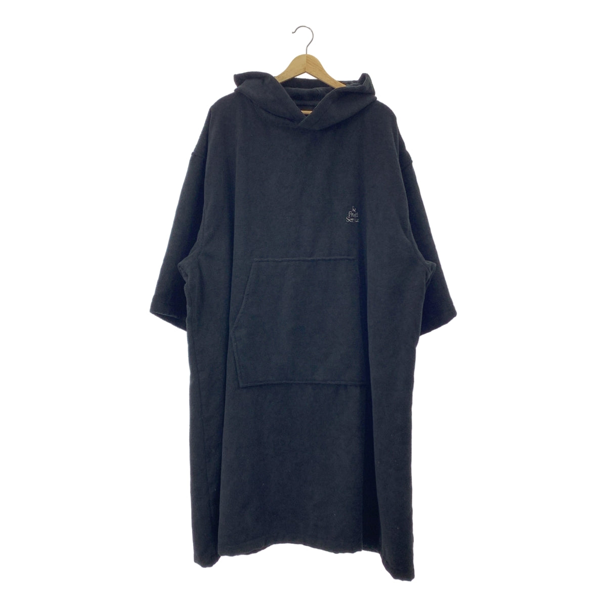 FreshService | 2023AW | SAUNA PONCHO 聚酯絨面桑拿斗篷連帽衫 | F 碼 | 男款