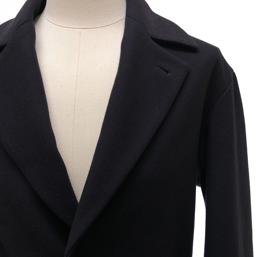 hevo / イーヴォ | ウール メルトン ベルテッド シングル コート / 総裏地 | 42 | メンズ