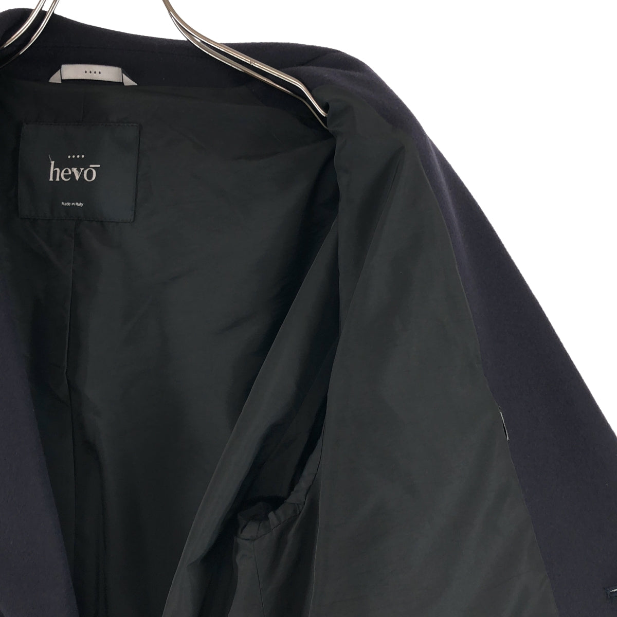 hevo / イーヴォ | ウール メルトン ベルテッド シングル コート / 総裏地 | 42 | メンズ