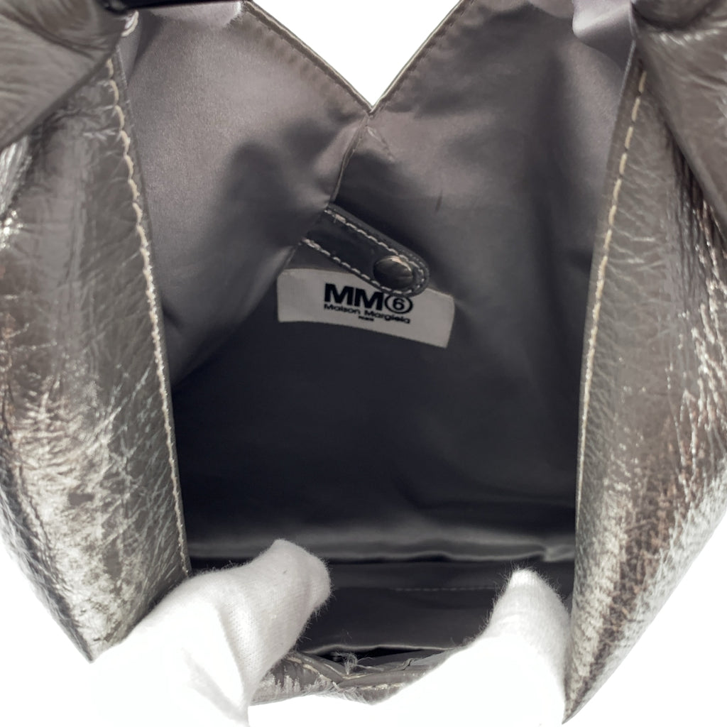 MM6 Maison Margiela / エムエムシックスメゾンマルジェラ | 2023 | JAPANESE / ジャパニーズ メタリック ロゴハンドル ハンド トートバッグ | UNI | レディース