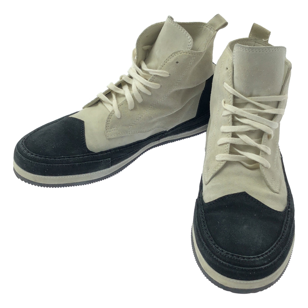 ANN DEMEULEMEESTER / アンドゥムルメステール | レザー バイカラー レースアップ スニーカー | 42 |