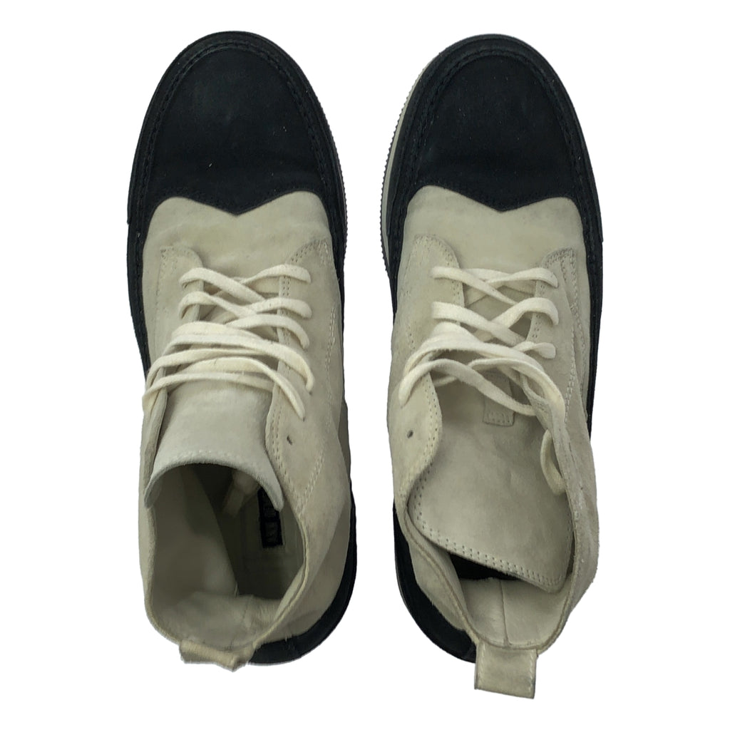 ANN DEMEULEMEESTER / アンドゥムルメステール | レザー バイカラー レースアップ スニーカー | 42 |