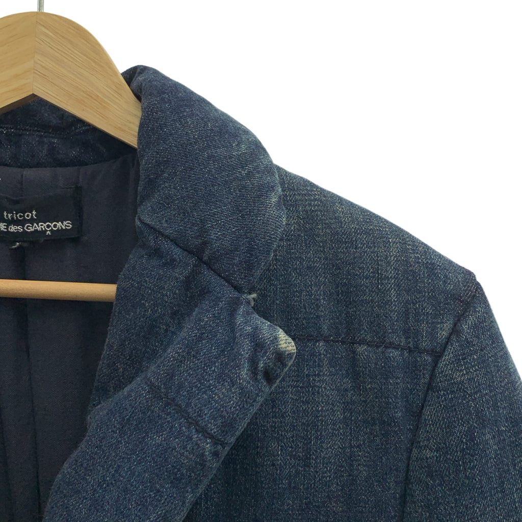 COMME des GARÇONS | 經編布料2005 秋冬 |絎縫牛仔外套 |尺寸 M |女性的