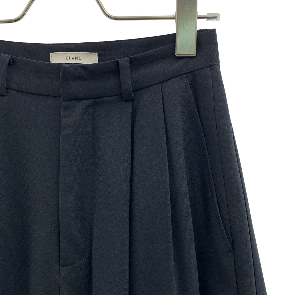 CLANE / クラネ | BASIC TUCK PANTS / ベーシックタックパンツ / 総裏地 | 0 | レディース