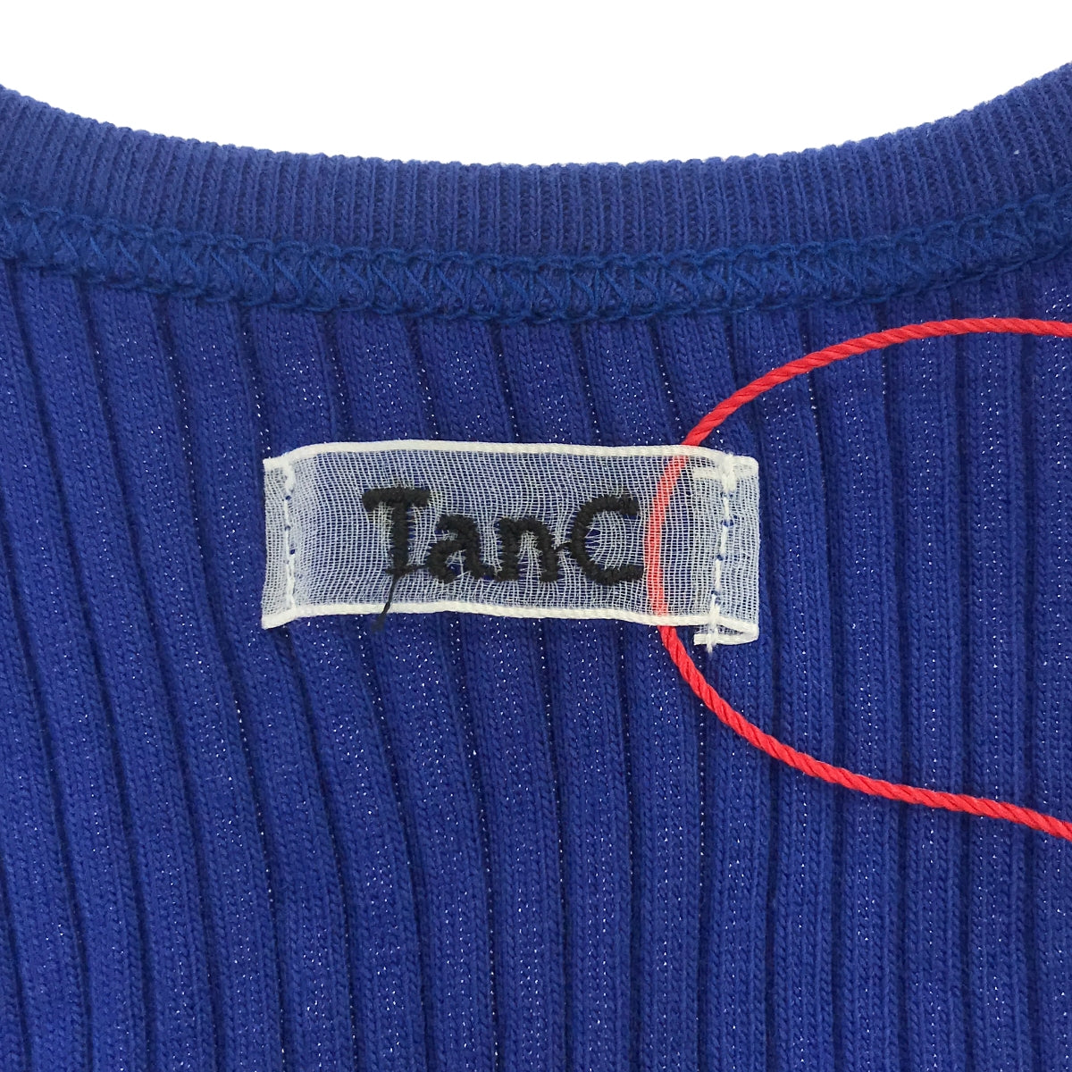 [Good Condition] TanC TOKYO | Ribbed Tank Top Cut and Sewn | F | Blue | Women's