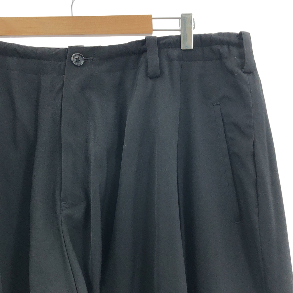YOHJI YAMAMOTO POUR HOMME / ヨウジヤマモトプールオム | 2023AW | ウールギャバジン 当て布裾ねじり パンツ | 1 | メンズ