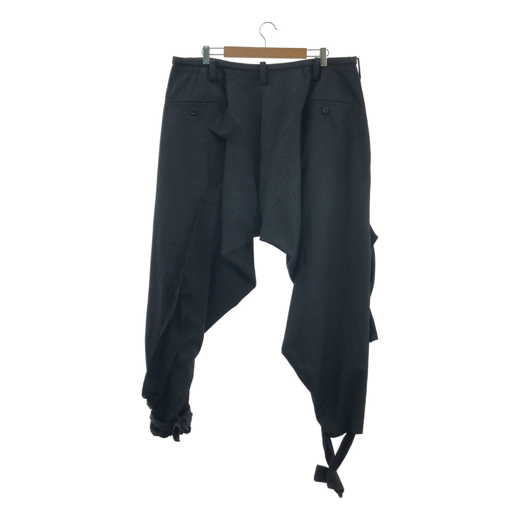 YOHJI YAMAMOTO POUR HOMME / ヨウジヤマモトプールオム | 2023AW | ウールギャバジン 当て布裾ねじり パンツ | 1 | メンズ