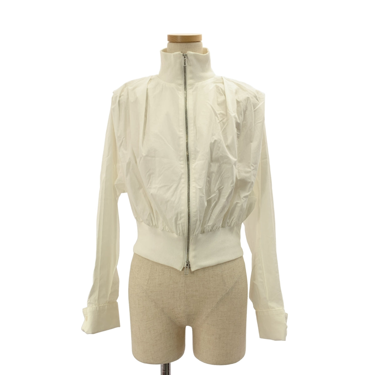 KANAKO SAKAI / カナコサカイ | ORGANIC COTTON ZIP-UP SHIRT ジップ シャツ | 34 | レディース