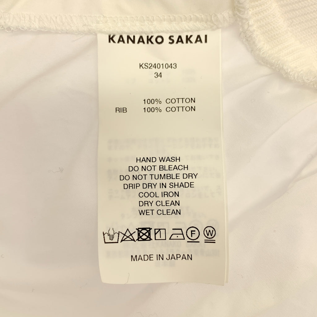 KANAKO SAKAI / カナコサカイ | ORGANIC COTTON ZIP-UP SHIRT ジップ シャツ | 34 | レディース