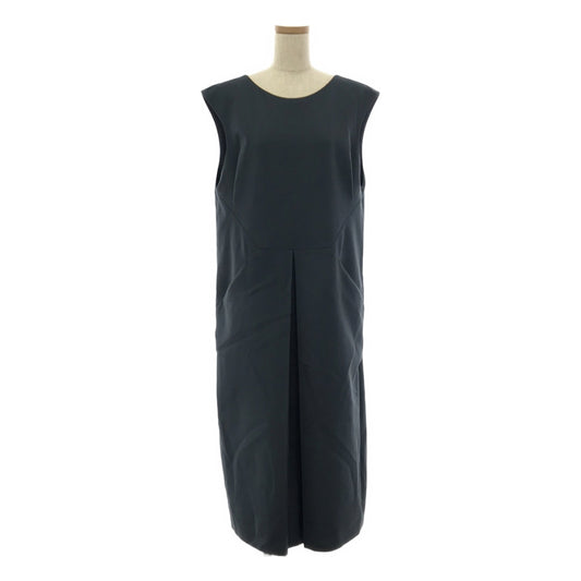 [New] mina perhonen | 2023AW | stille wool V-neck dress | 42 | Blue gray | Women's