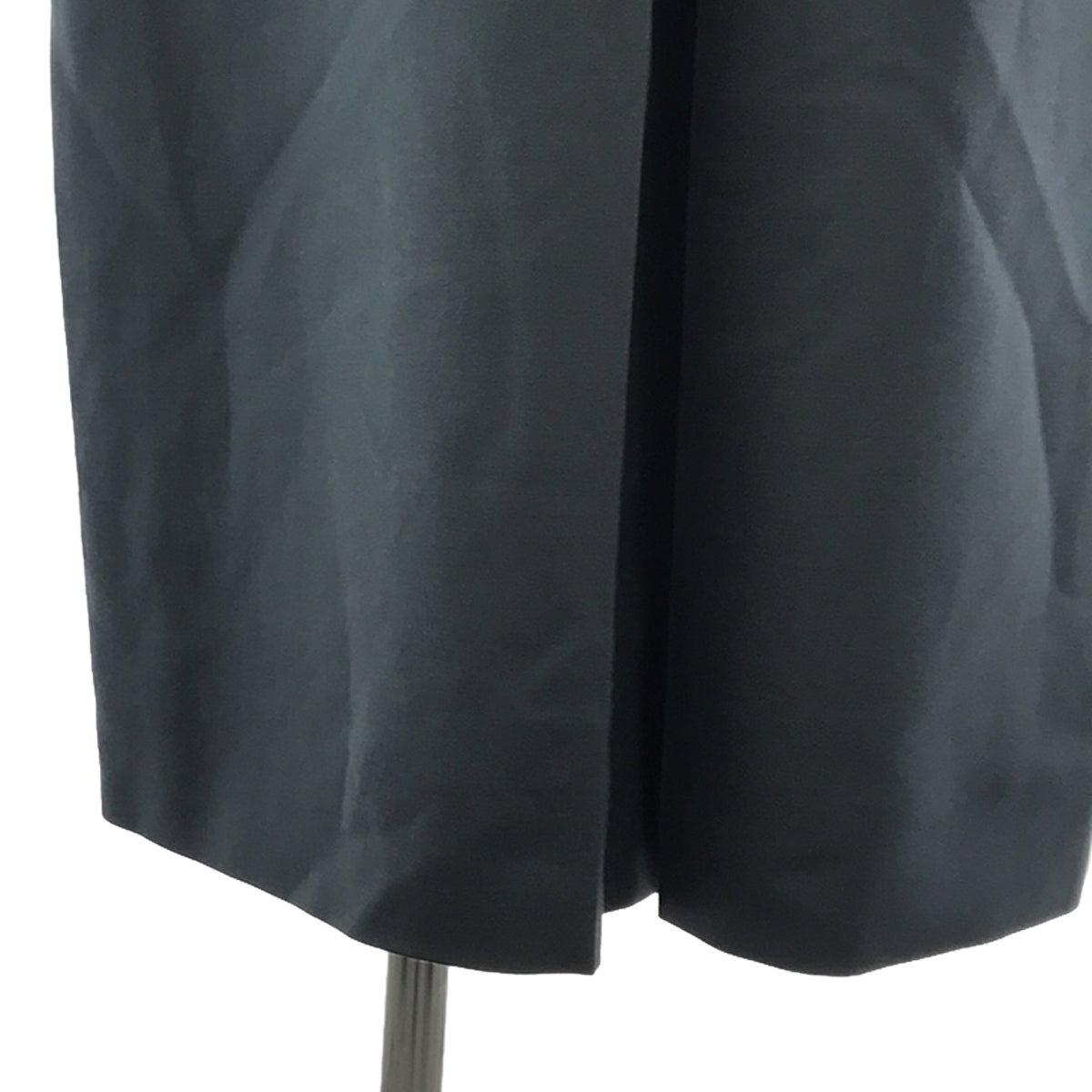 [新] mina perhonen | 2023秋冬 | stille 羊毛 V 領連身裙 | 42 |藍灰色 |女性的