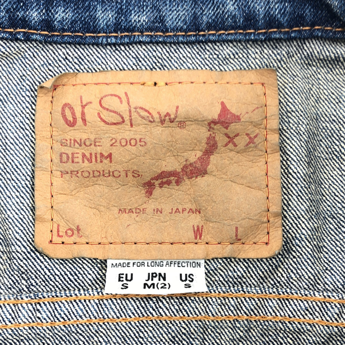 [狀況極佳] orslow | 3rd 牛仔外套 / 二手牛仔卡車司機外套 | 尺寸 2 | 靛藍 | 女款