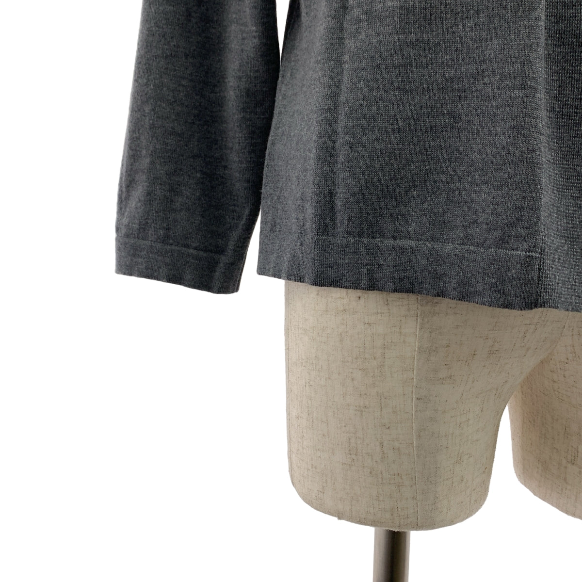 ROBERTO COLLINA / ロベルトコリーナ | ウール ボタンレス カーディガン | 46 | メンズ