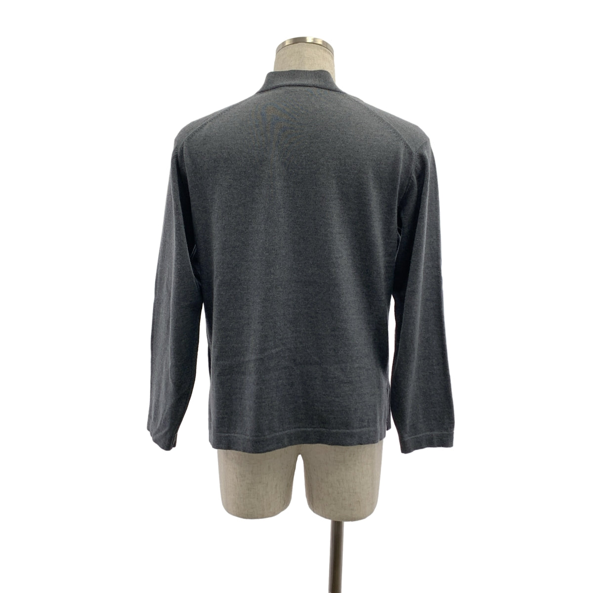 ROBERTO COLLINA / ロベルトコリーナ | ウール ボタンレス カーディガン | 46 | メンズ