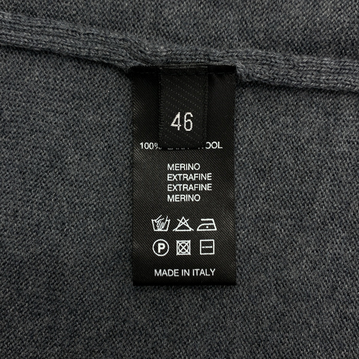 ROBERTO COLLINA | 羊毛無扣開襟衫 | 46碼 | 男士