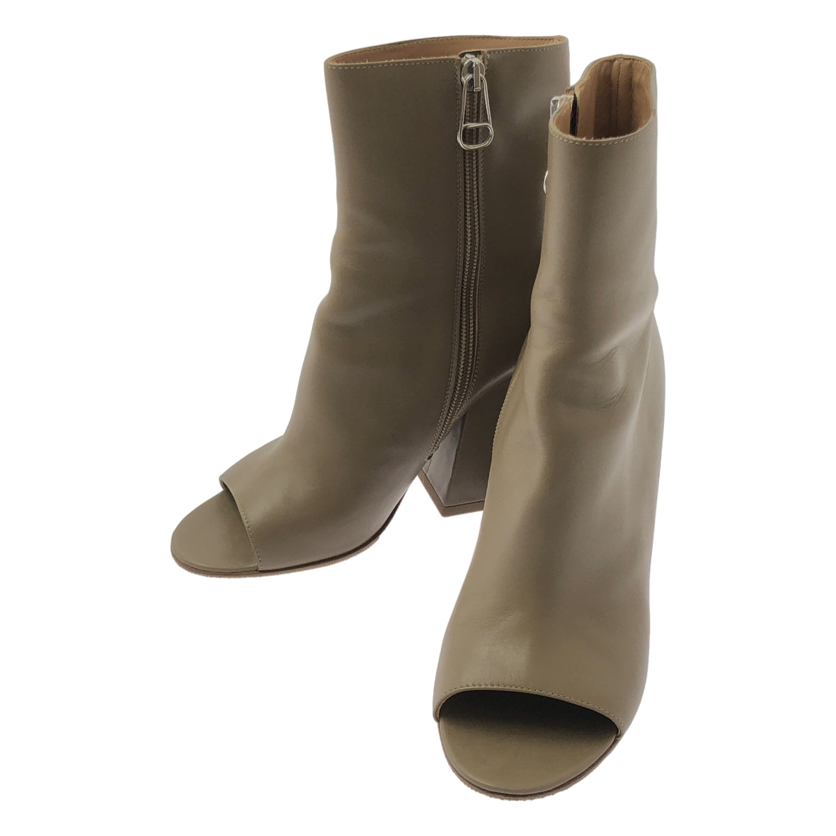 Maison Margiela | 巴黎時裝週露趾高跟靴 |尺寸 37 |坯布|女性的