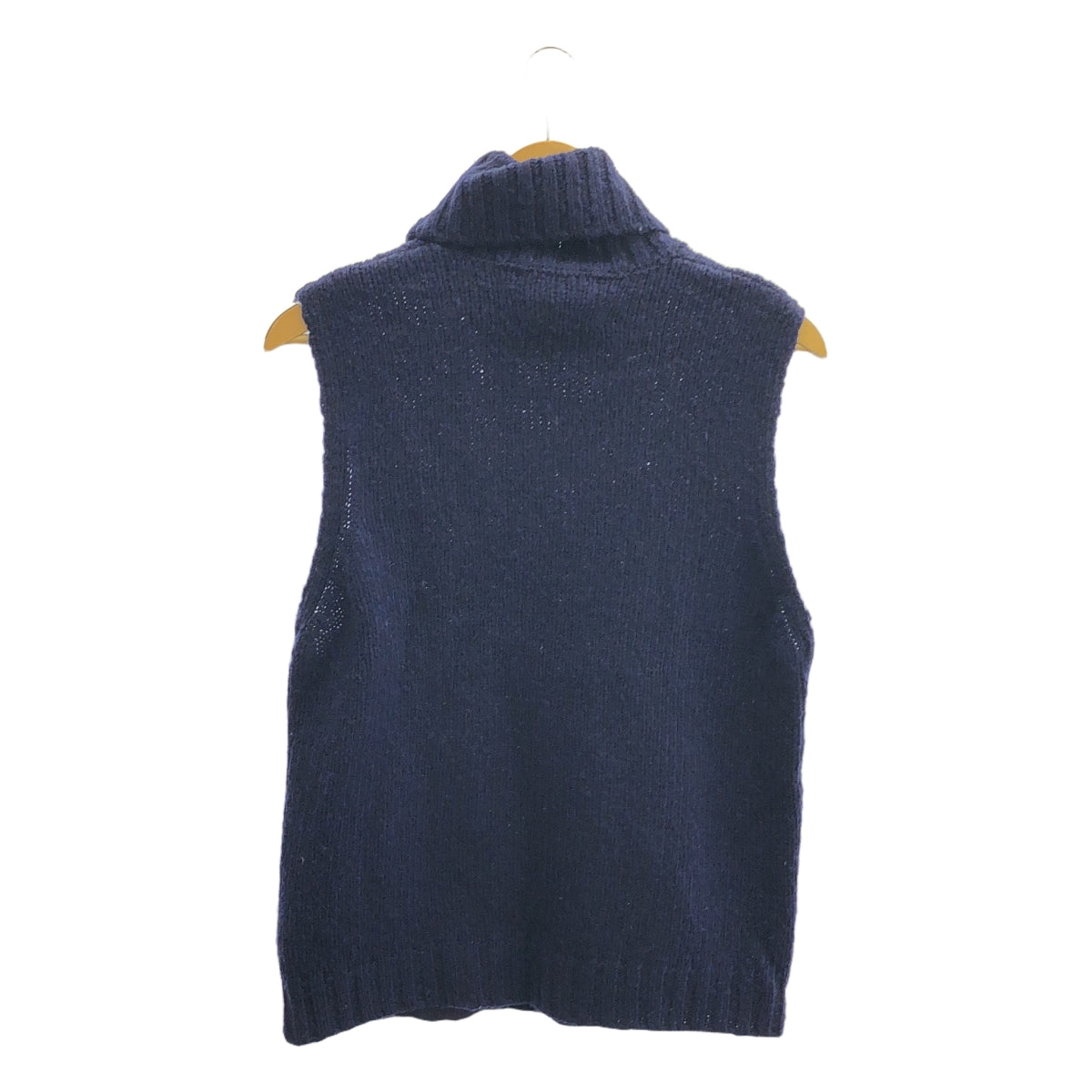 UNDERCOVERISM / 언더커바이즘 | 울 아크릴 혼합 터틀넥 사이드 지퍼 민소매 니트 | 2 | 네이비 | 여성