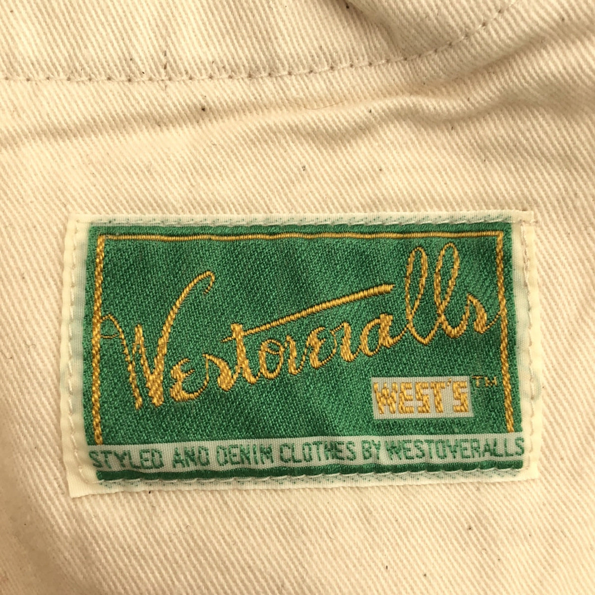 美品】 WESTOVERALLS / ウエストオーバーオールズ | 801S / ホワイトデニムパンツ | 31 | エクリュ | メンズ – KLD