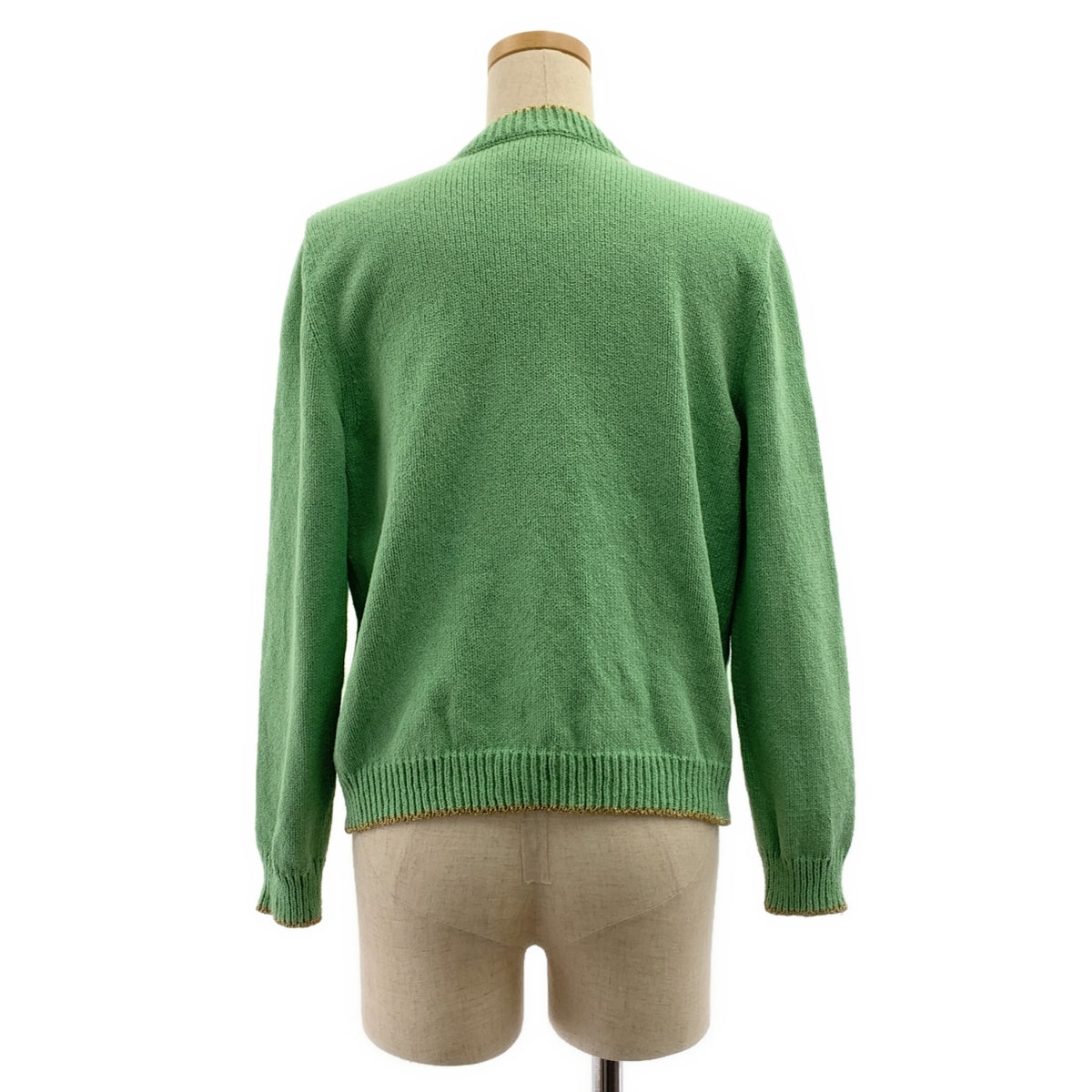 GUCCI / 구찌 | Cotton Lame Knit Cardigan / 코튼 인터로킹 로고 버튼 니트 카디건 | M | 여성