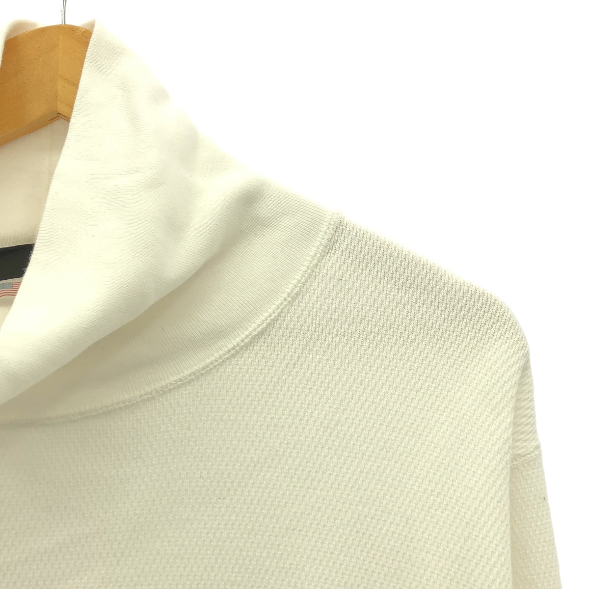 SCHOTT / ショット | HONEYCOMB TURTLENECK T ハニカム タートルネック Tシャツ | XXL | ホワイト | メンズ