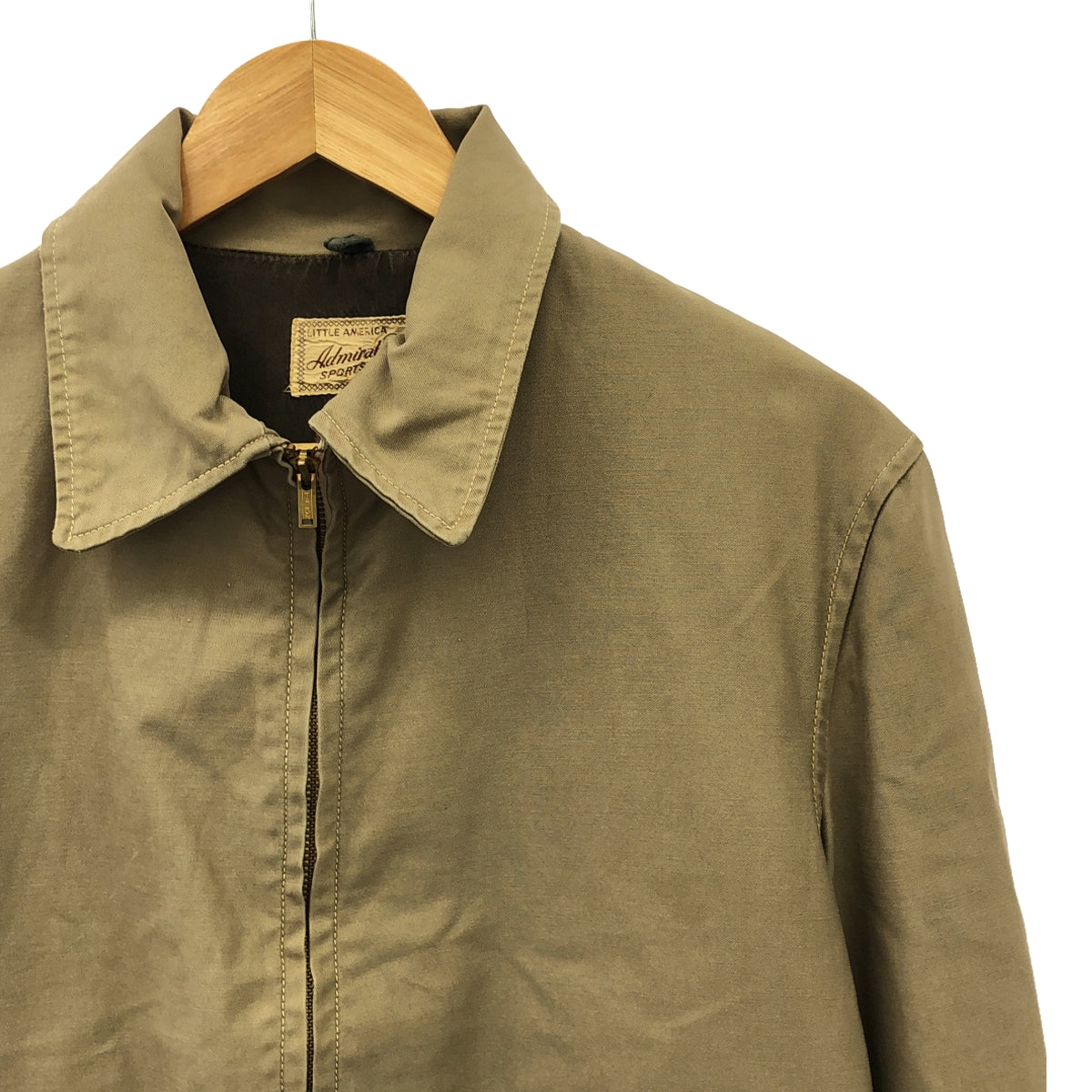 VINTAGE / Vintage clothing | Estimated 50s ~ Vintage zip-up flight jacket blouson | Beige | Men's