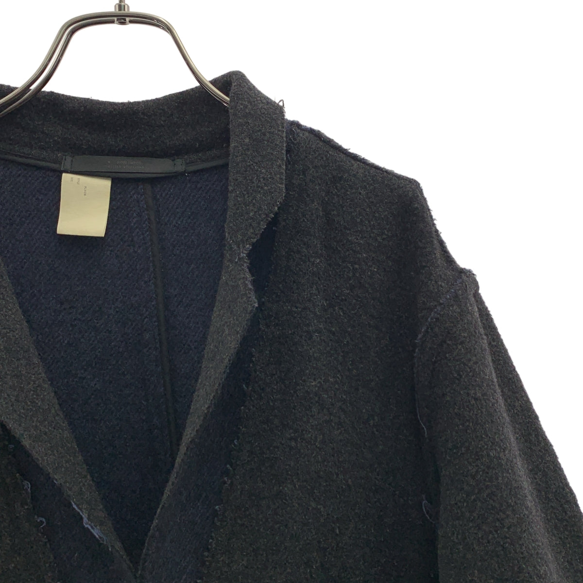 N.HOOLYWOOD / 엔 할리우드 | 울 혼합 더블 페이스 컷오프 체스터 코트 | 38 | 남성