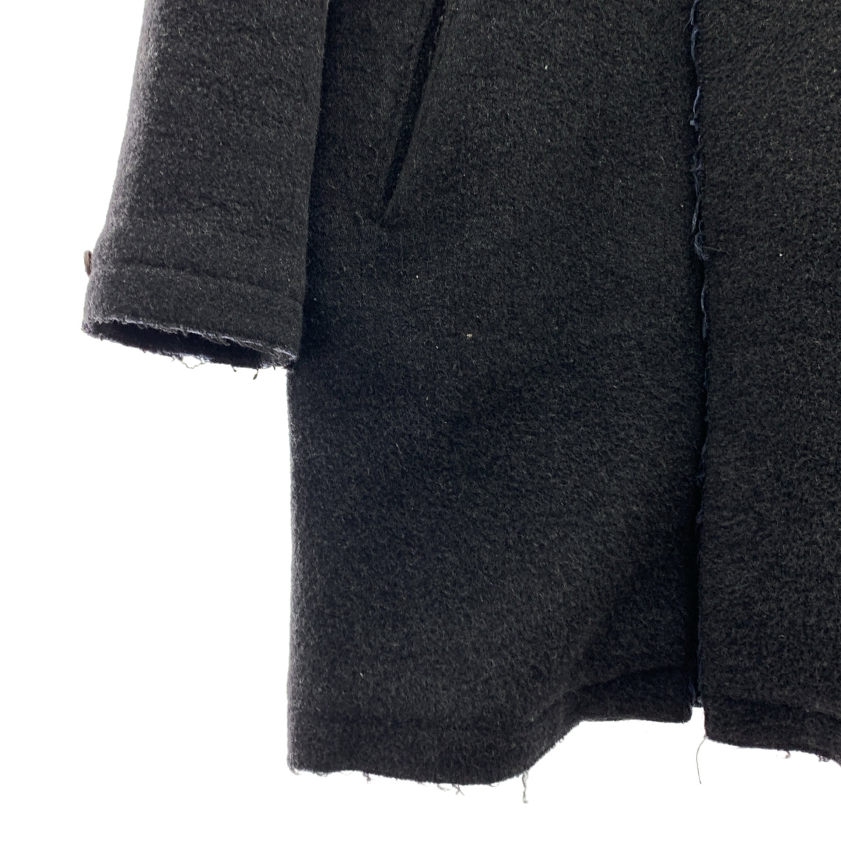 N.HOOLYWOOD / 엔 할리우드 | 울 혼합 더블 페이스 컷오프 체스터 코트 | 38 | 남성