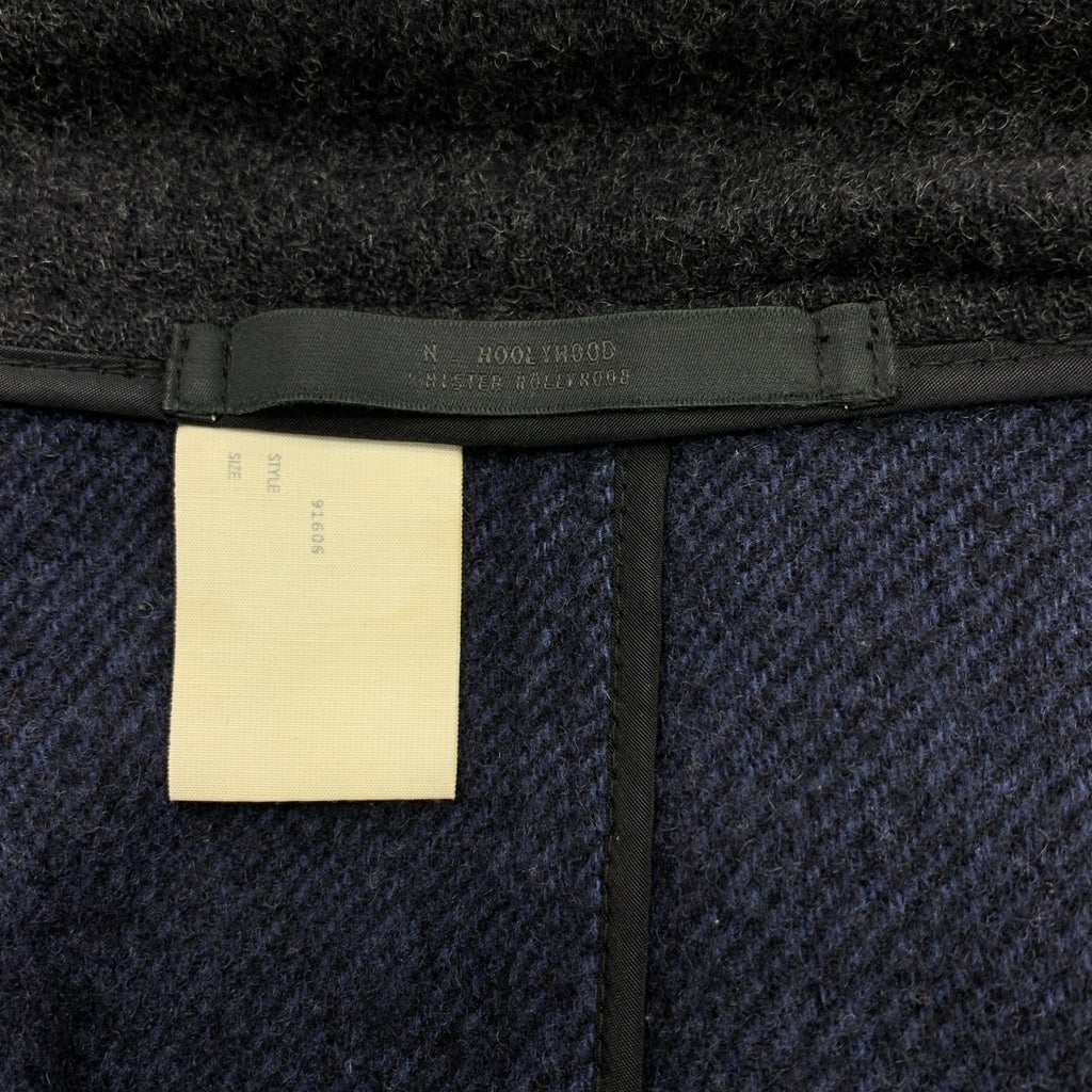 N.HOOLYWOOD / エヌハリウッド | ウール混 ダブルフェイス カットオフ チェスターコート | 38 | メンズ