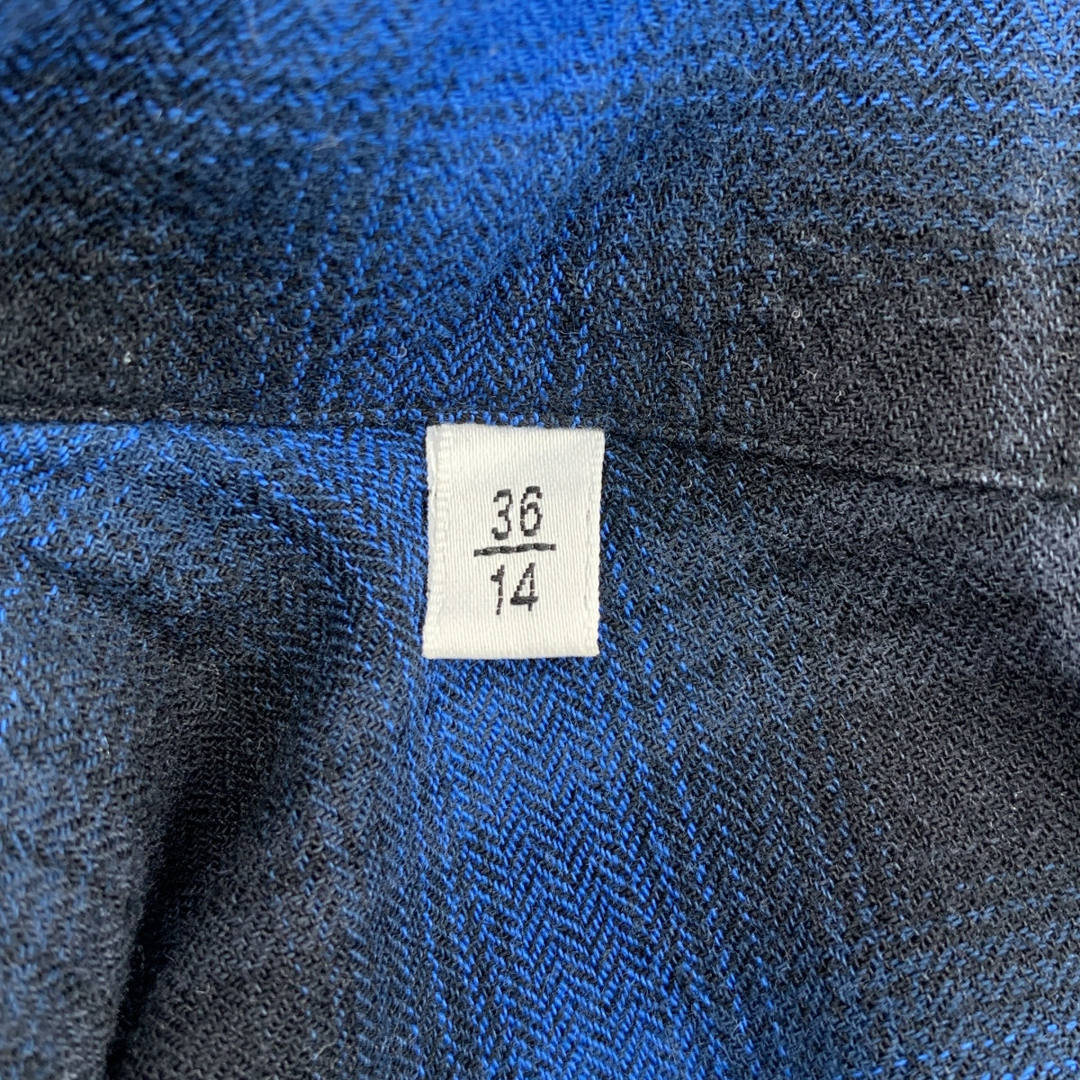 SAINT LAURENT PARIS / サンローランパリ | オンブレチェック オープンカラー 半袖シャツ | 36 /14 | メンズ