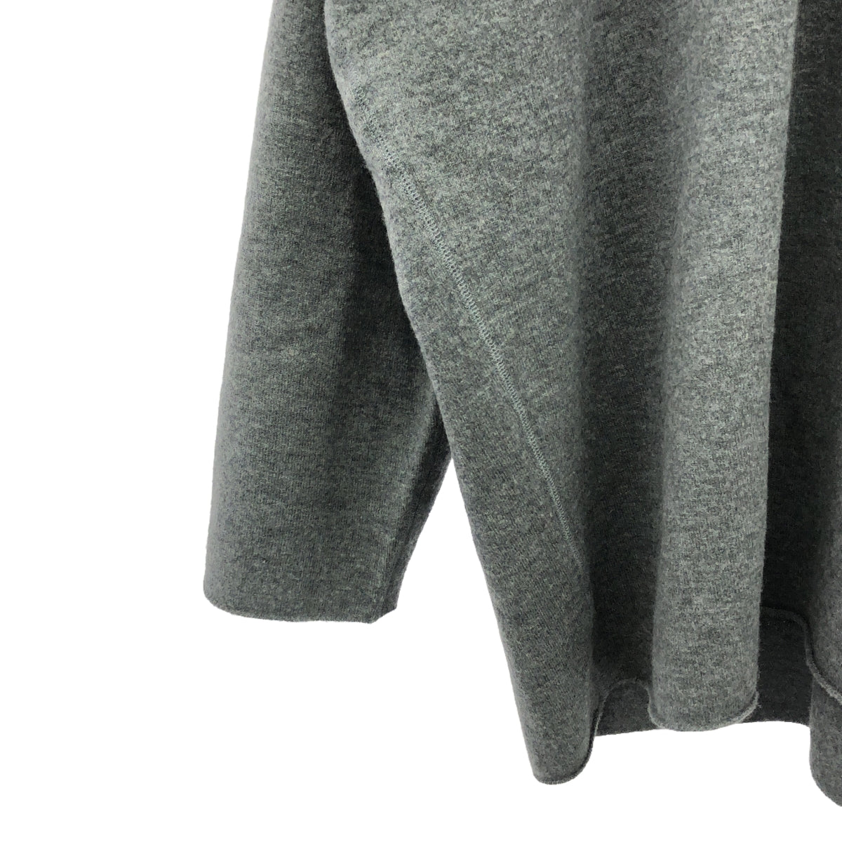 【美品】  6(ROKU) / ロク | 2024AW | ウール ボイル ビッグ ニットプルオーバー | F | グレー | レディース