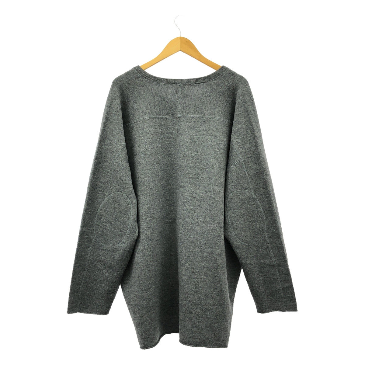 【美品】  6(ROKU) / ロク | 2024AW | ウール ボイル ビッグ ニットプルオーバー | F | グレー | レディース