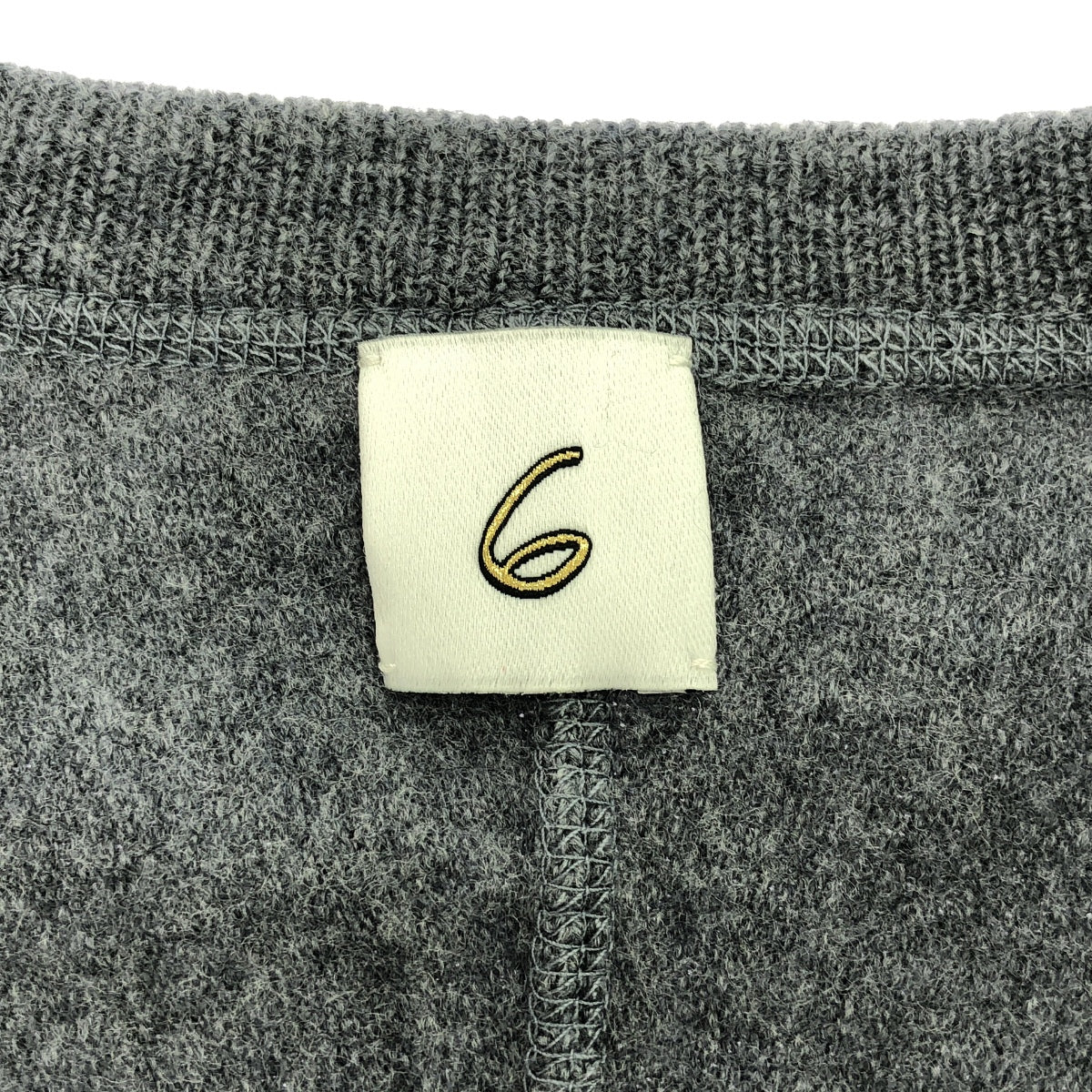 【美品】  6(ROKU) / ロク | 2024AW | ウール ボイル ビッグ ニットプルオーバー | F | グレー | レディース
