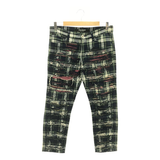 JUNYA WATANABE COMME des GARCONS / Junya Watanabe | Checked distressed tapered pants | XS | Women's