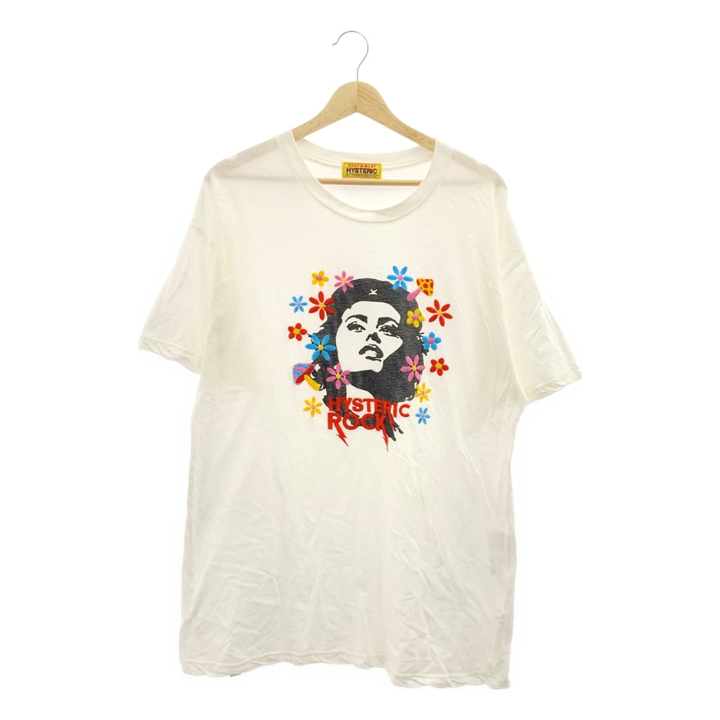 HYSTERIC GLAMOUR / ヒステリックグラマー | HYS FLOWER / エンブロイダリー プリント Tシャツ カットソー | F | レディース