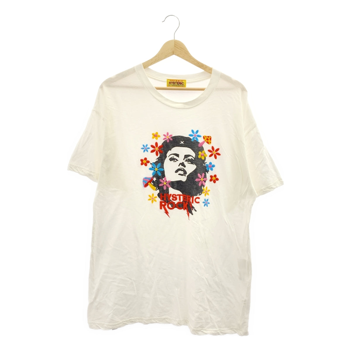 HYSTERIC GLAMOUR / ヒステリックグラマー | HYS FLOWER / エンブロイダリー プリント Tシャツ カットソー | F | レディース