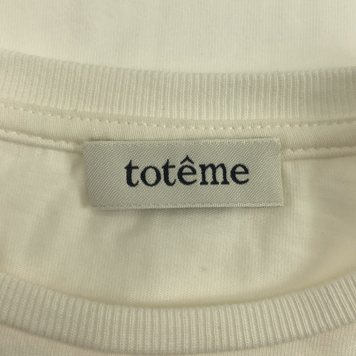 TOTEME / 토템 | 코튼 로고 자수 티셔츠 | XS | 여성