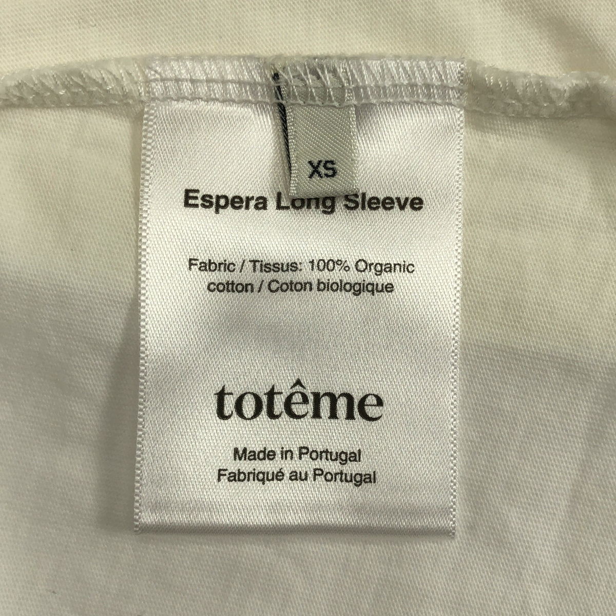 TOTEME / 토템 | 코튼 로고 자수 티셔츠 | XS | 여성