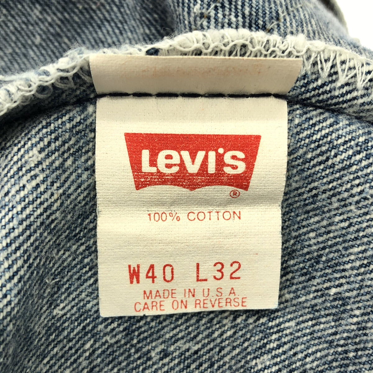 Levi's / 리바이스 | 1990s | 501XX 버튼 뒷면 522 데님 팬츠 | W40 L32 | 남성