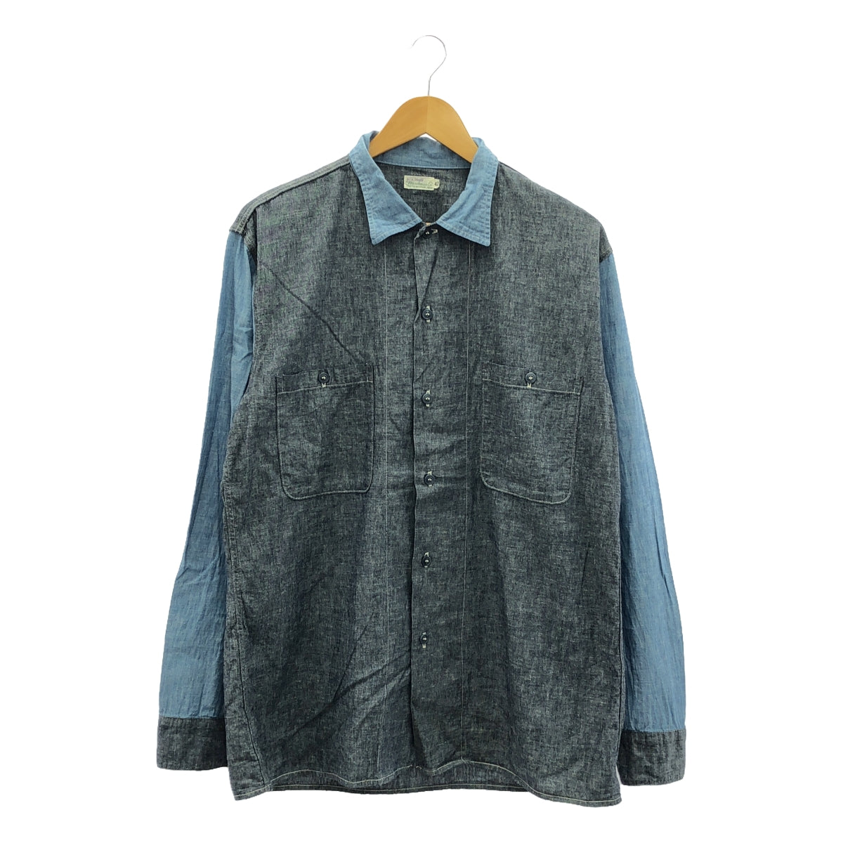 WAREHOUSE / Warehouse | Bicolor Chambray Work Shirt | 42 | Men's