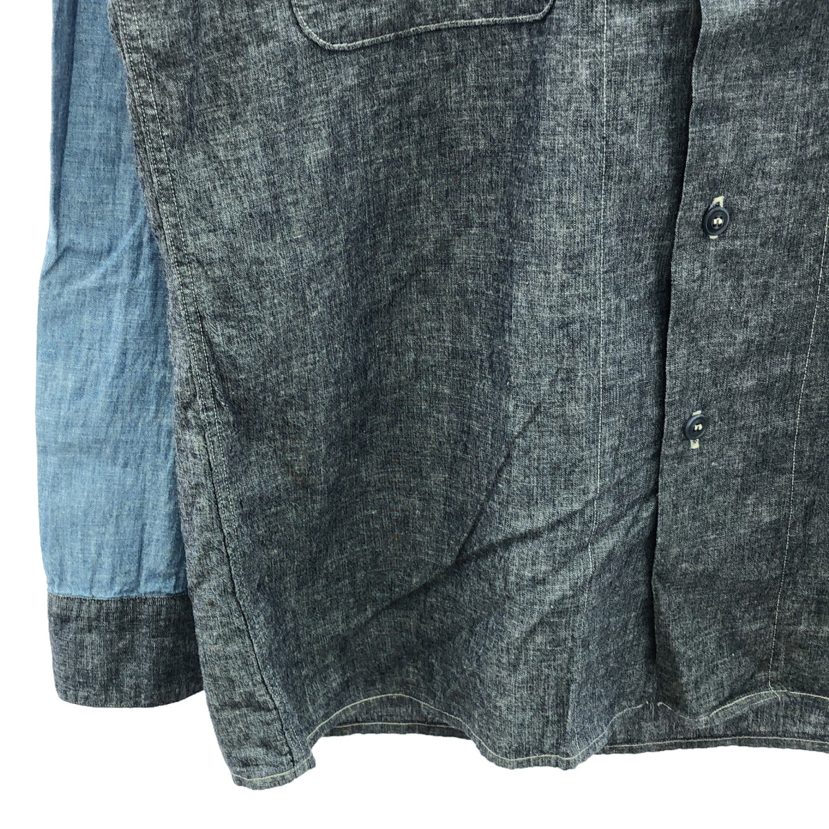 WAREHOUSE / Warehouse | Bicolor Chambray Work Shirt | 42 | Men's