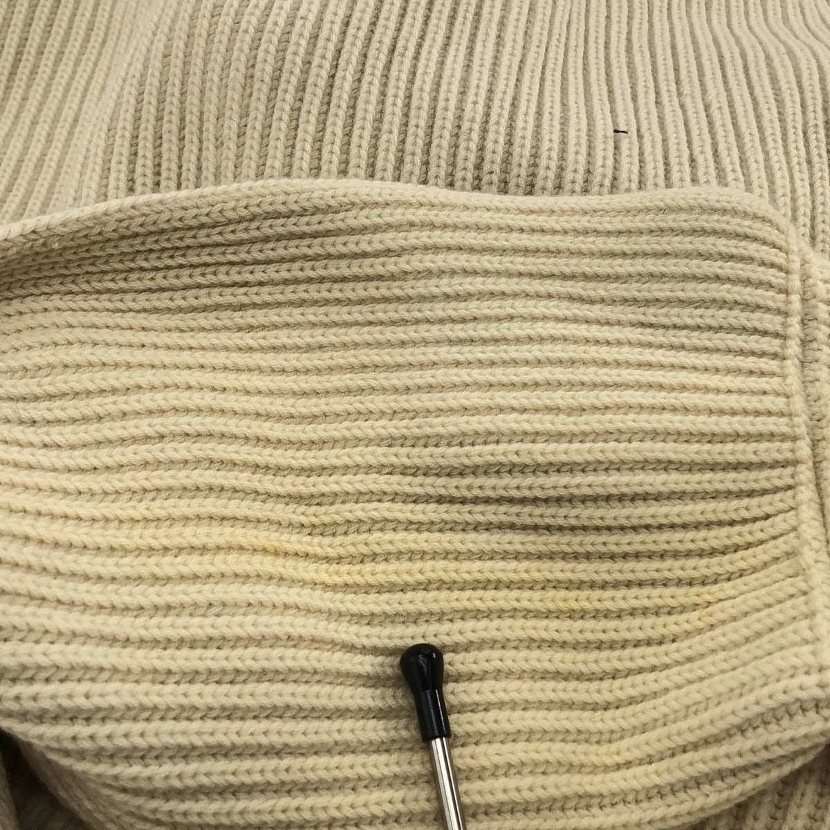 AURALEE / オーラリー | リブ ニット ショールカラー カーディガン | アイボリー | レディース